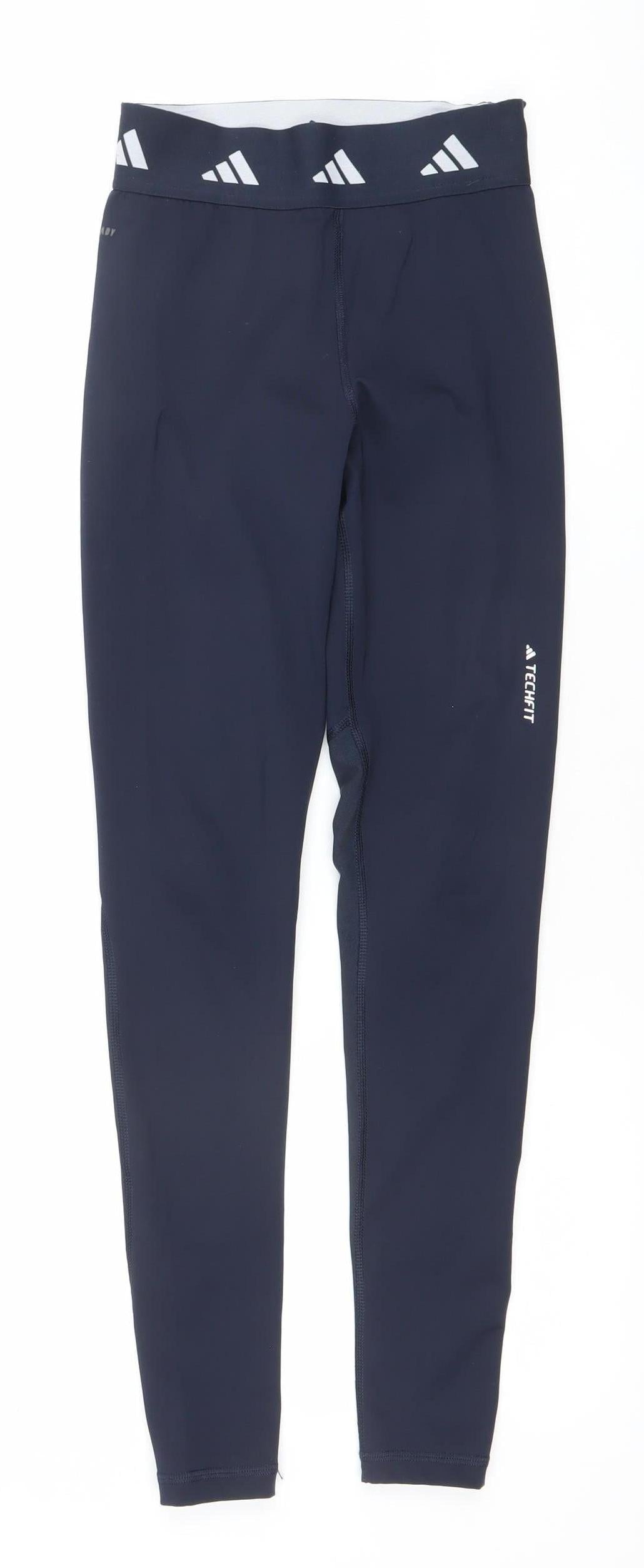 Womens UK Size XS adidas Athletic Fit Leggings Blue Leggings