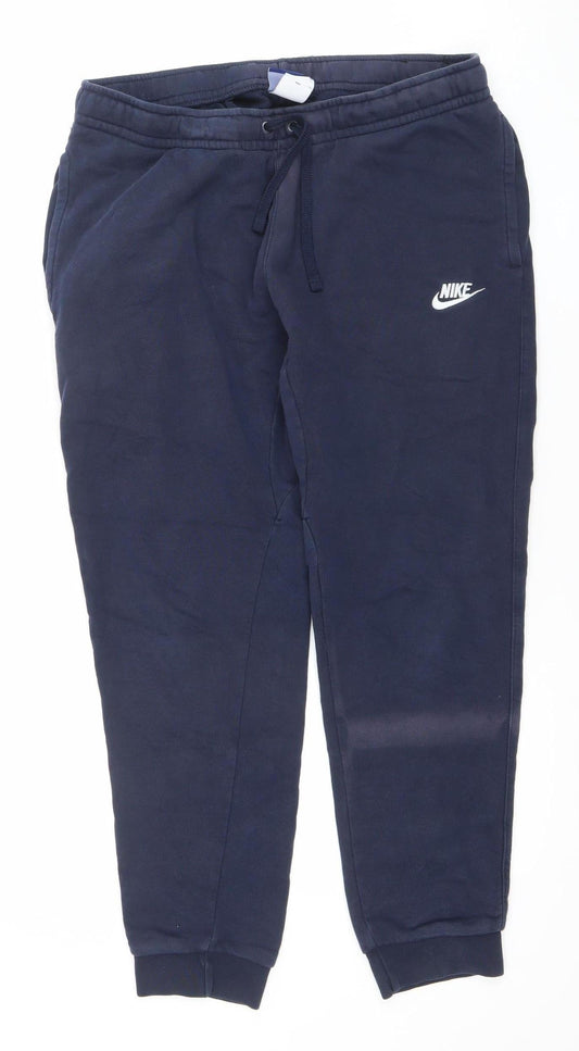 Mens UK Size M Nike Regular Fit Jogger Blue Trousers