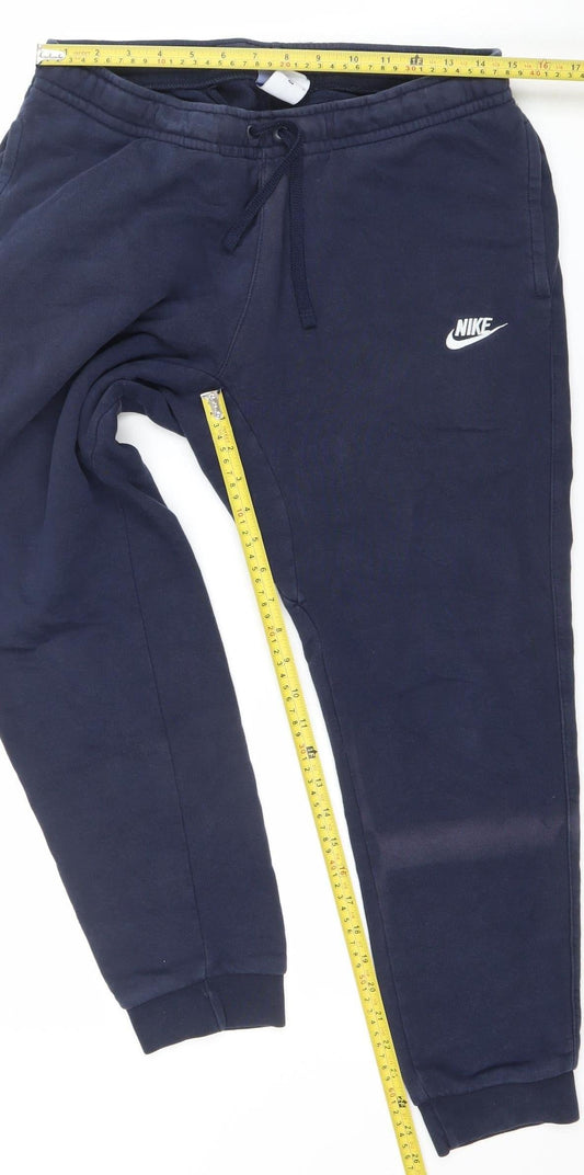 Mens UK Size M Nike Regular Fit Jogger Blue Trousers