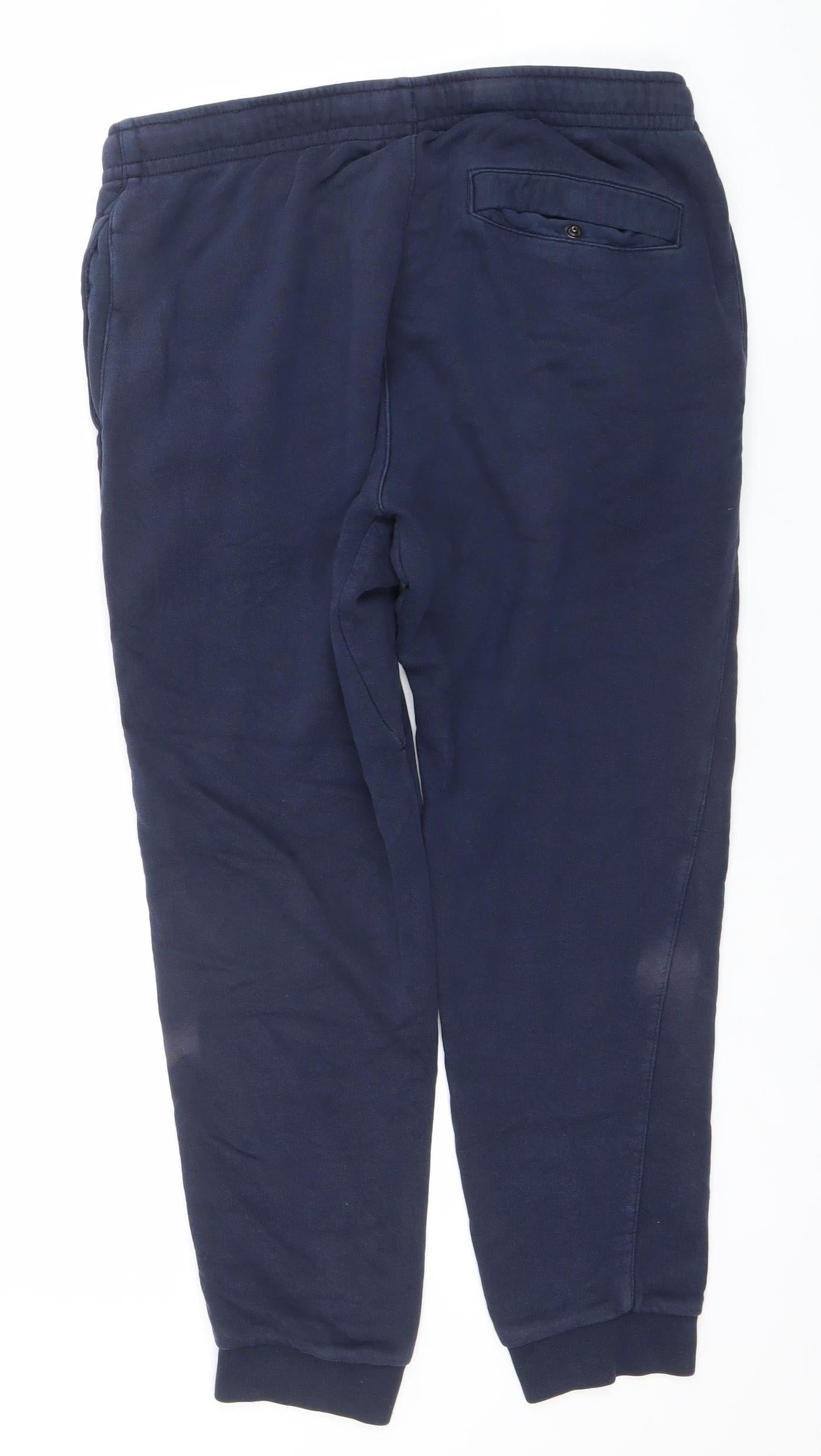 Mens UK Size M Nike Regular Fit Jogger Blue Trousers