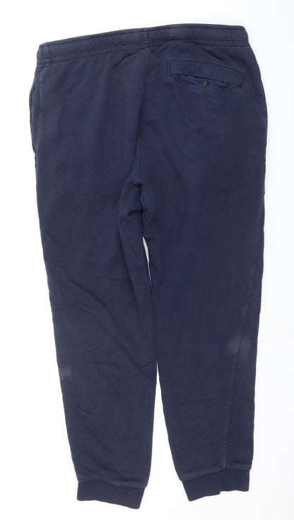 Mens UK Size M Nike Regular Fit Jogger Blue Trousers