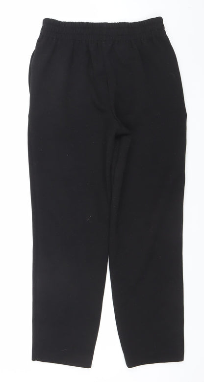 Womens UK Size XS Dunnes Regular Fit Casual Workwear Travel Black Trousers