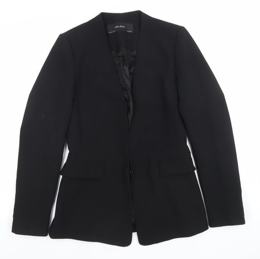 Zara Basic Women's Black Slim Fit Tailored Blazer Size S