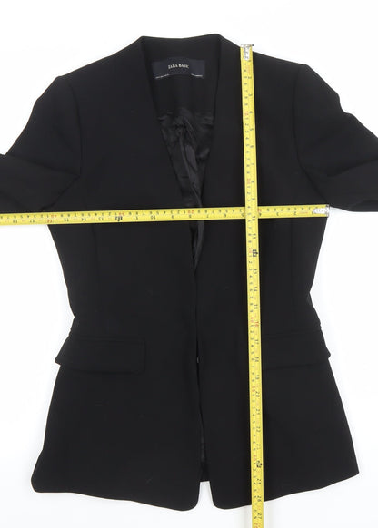 Womens UK Size S Zara Regular Black Blazer