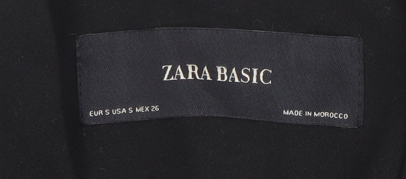 Womens UK Size S Zara Regular Black Blazer