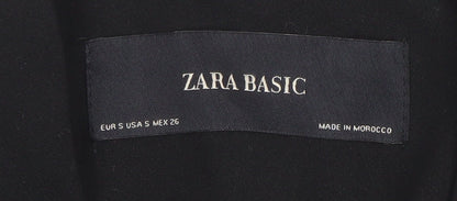 Womens UK Size S Zara Regular Black Blazer