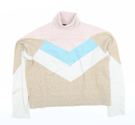 Womens UK Size S VERO MODA Beige Pullover Jumper