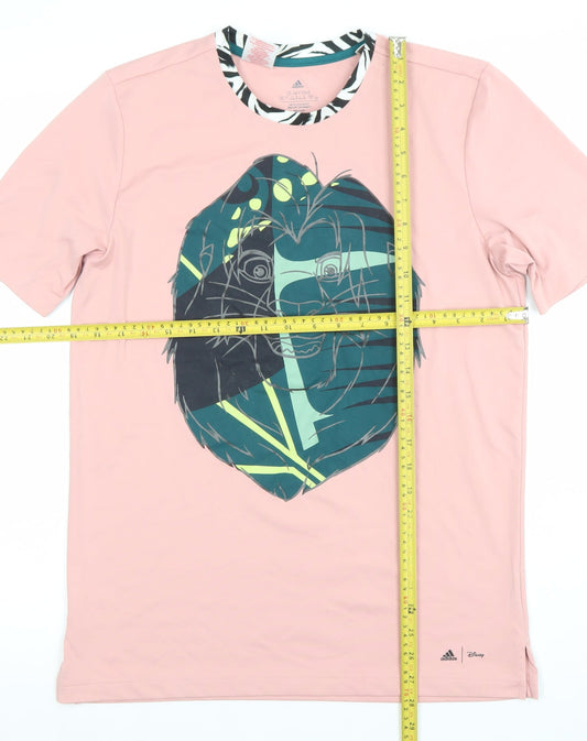 Boys UK Size 13-14 Years adidas Pink Basic T-Shirt
