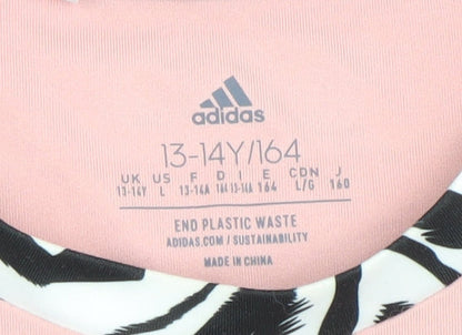 Boys UK Size 13-14 Years adidas Pink Basic T-Shirt