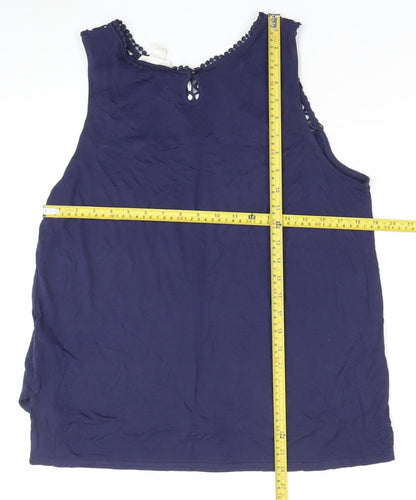 Womens UK Size L H&M Blue Camisole Blouse