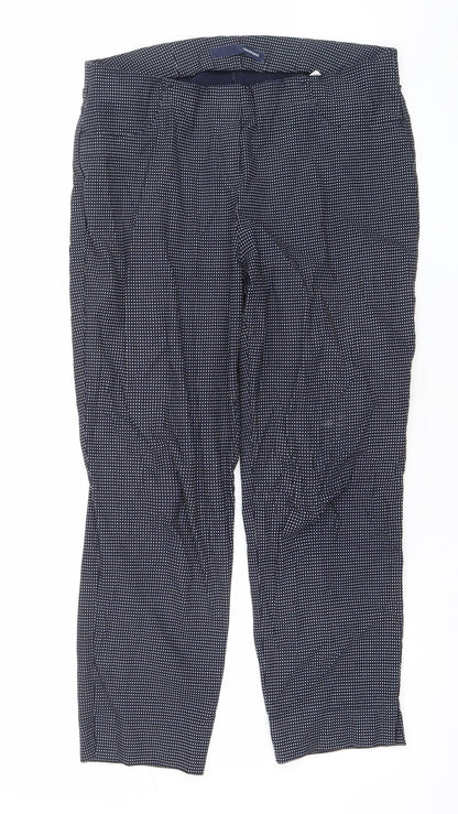 Womens UK Size 12 Stehmann Slim Fit Casual Workwear Travel Blue Trousers