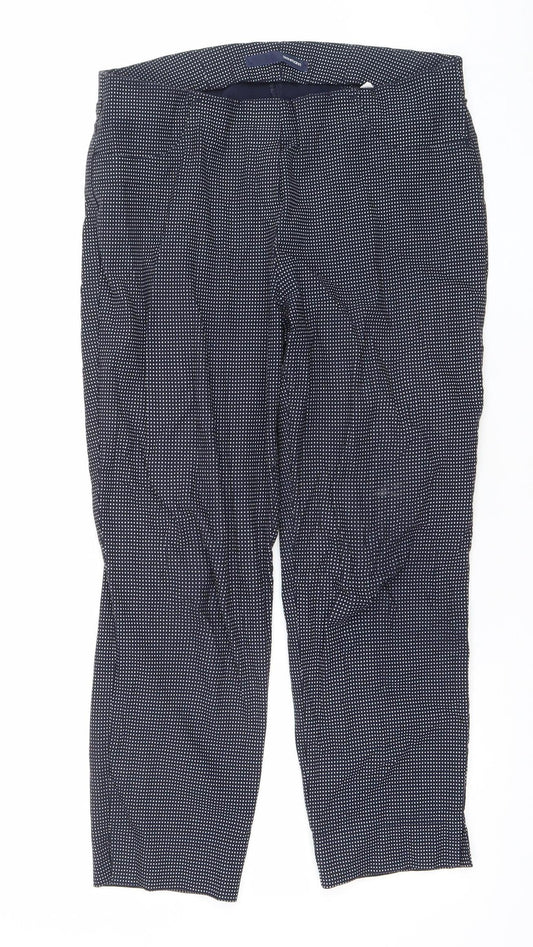 Womens UK Size 12 Stehmann Slim Fit Casual Workwear Travel Blue Trousers