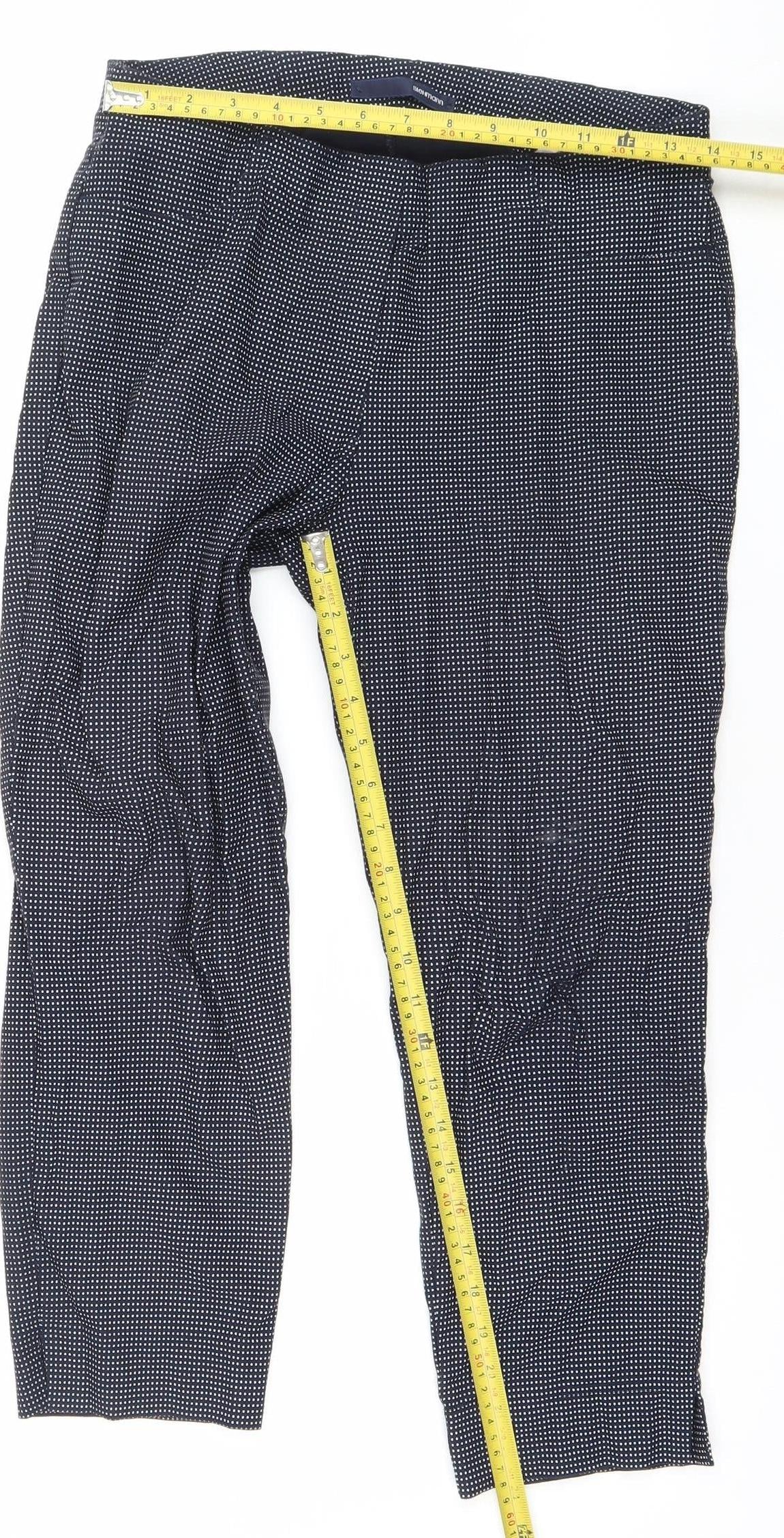 Womens UK Size 12 Stehmann Slim Fit Casual Workwear Travel Blue Trousers