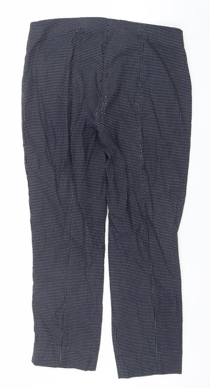 Womens UK Size 12 Stehmann Slim Fit Casual Workwear Travel Blue Trousers