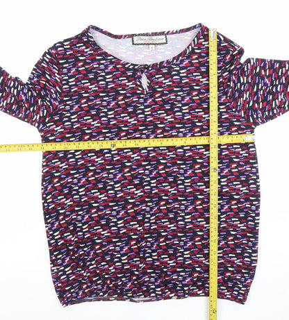 Womens UK Size 10 Grace Boutique Multicoloured Basic Blouse