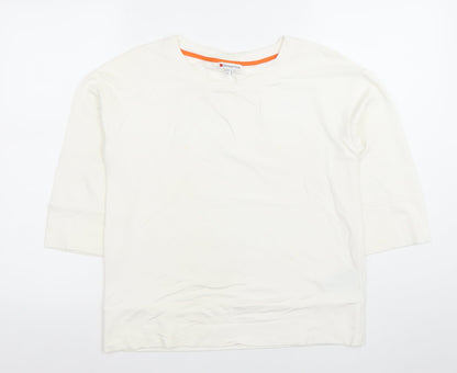 Womens UK Size 10 Street One Ivory Basic T-Shirt
