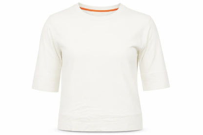 Womens UK Size 10 Street One Ivory Basic T-Shirt