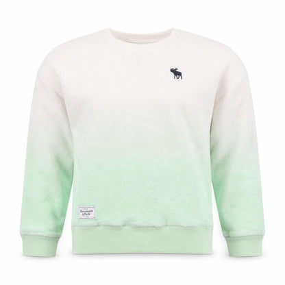 Abercrombie & Fitch Kids Girls Green Ombre Fleece Pullover Sweatshirt 11-12 Years
