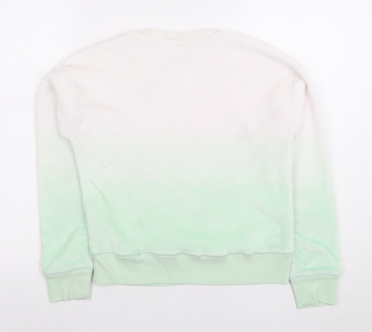 Abercrombie Kids Girls Green Ombre Fleece Pullover Sweatshirt 11-12 Years