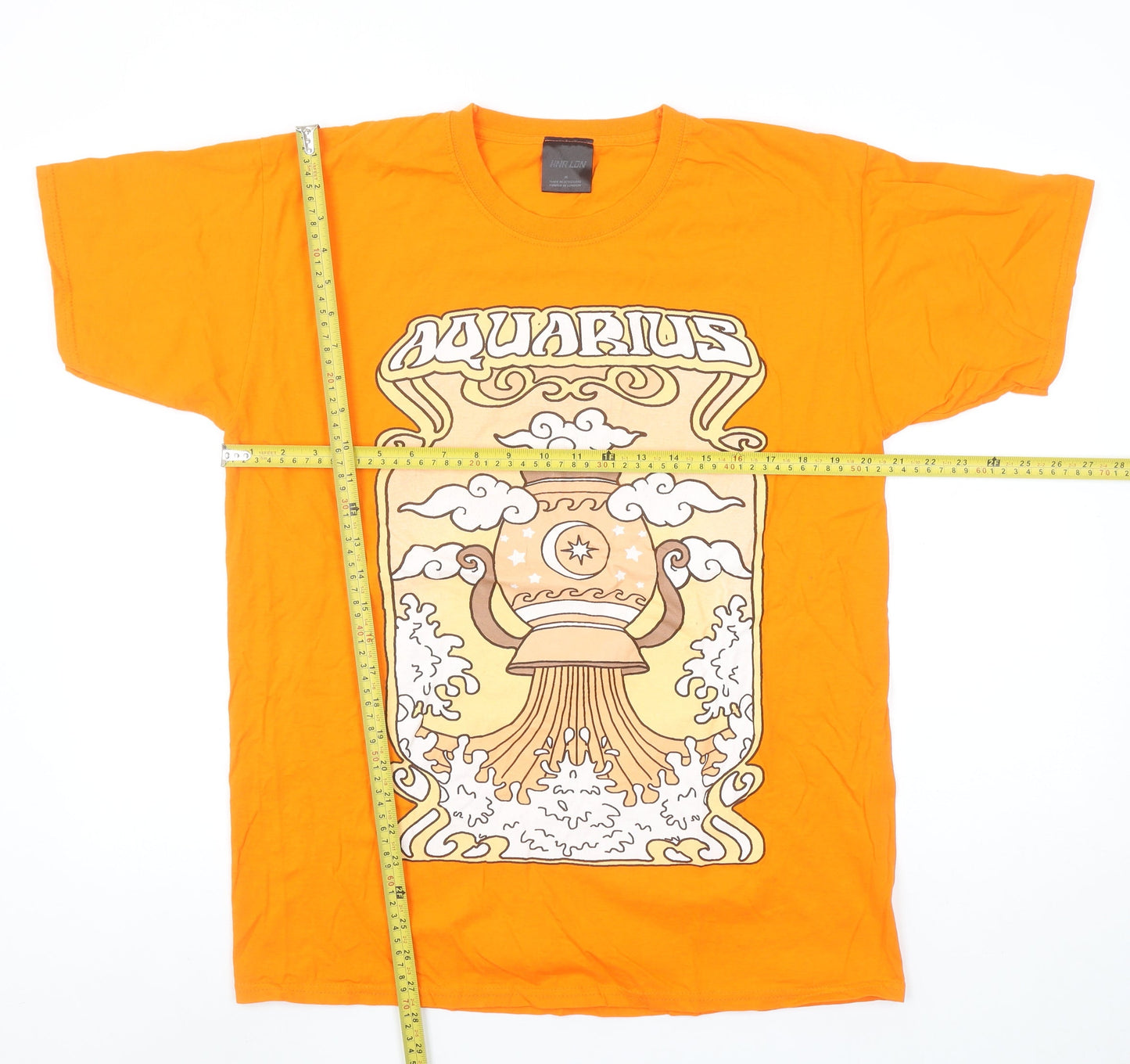 Unisex Adults UK Size M HNR LDN Orange Basic T-Shirt