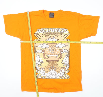 Unisex Adults UK Size M HNR LDN Orange Basic T-Shirt