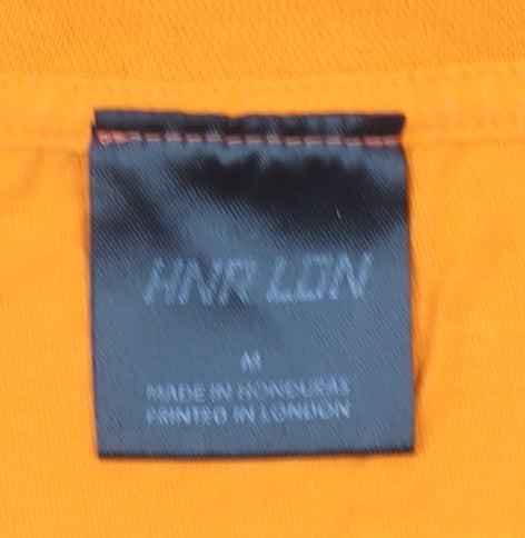 Unisex Adults UK Size M HNR LDN Orange Basic T-Shirt