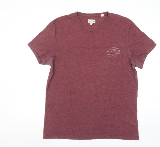 Mens UK Size M Jack Wills Red  T-Shirt