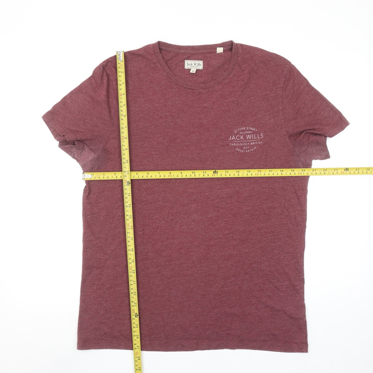Mens UK Size M Jack Wills Red  T-Shirt