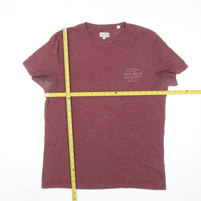 Mens UK Size M Jack Wills Red  T-Shirt