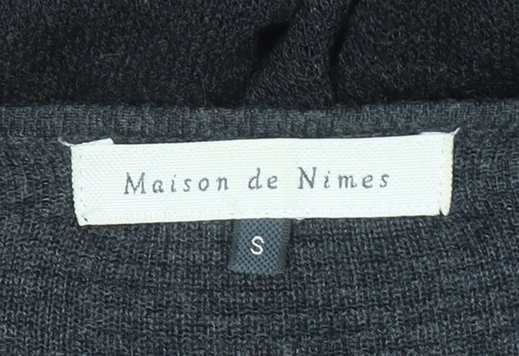 Womens UK Size S Maison de Nimes Grey Cardigan Jumper