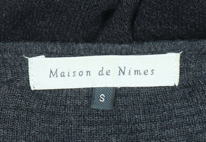 Womens UK Size S Maison de Nimes Grey Cardigan Jumper