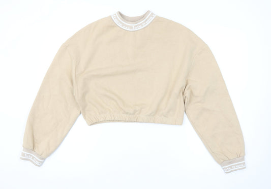 Womens UK Size M Urban Outfitters Beige Pullover Sweatshirt