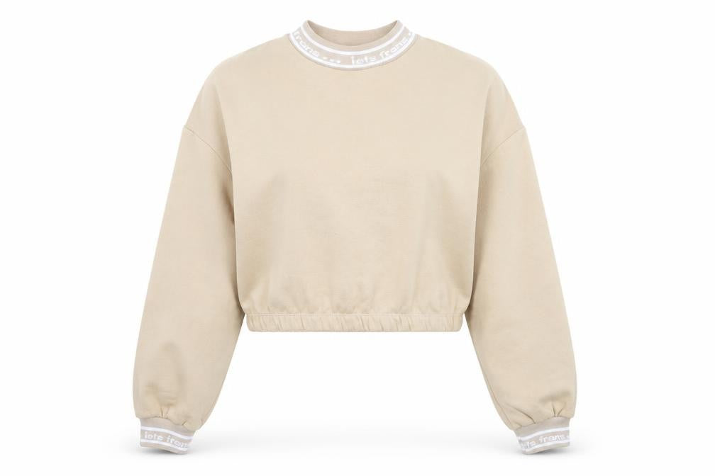 Womens UK Size M Urban Outfitters Beige Pullover Sweatshirt