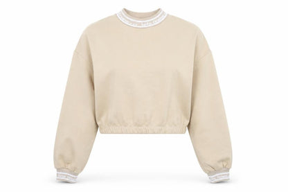 Womens UK Size M Urban Outfitters Beige Pullover Sweatshirt