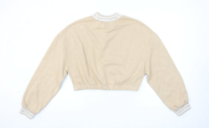 Womens UK Size M Urban Outfitters Beige Pullover Sweatshirt