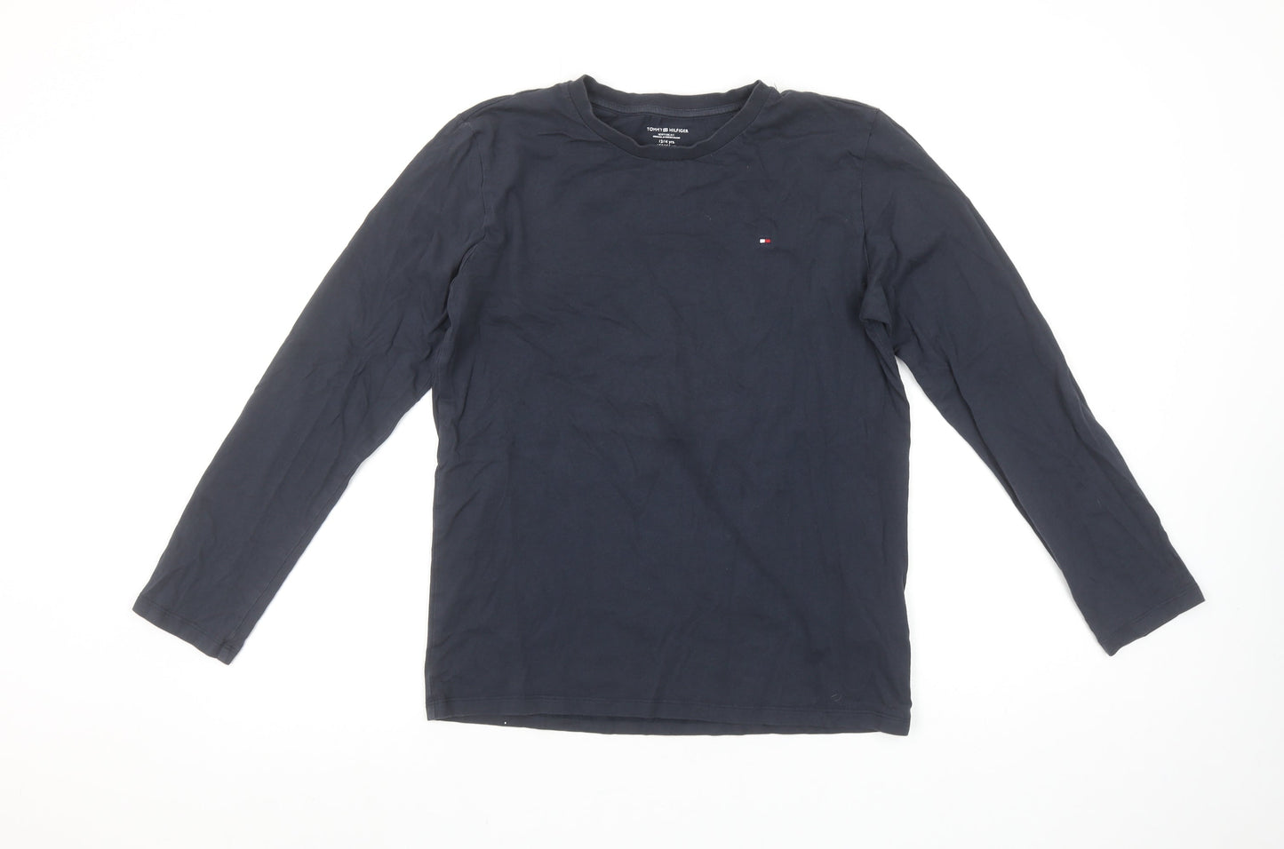 Boys UK Size 12-14 Years Tommy Hilfiger Blue Basic T-Shirt