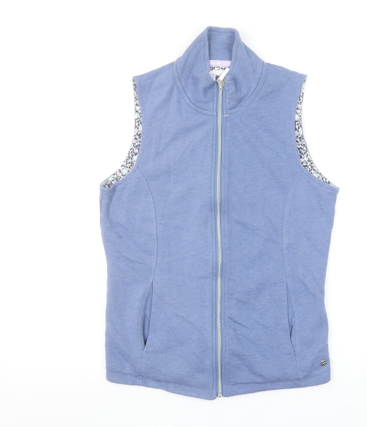 Womens UK Size 12 Maine New England Blue Vest Sweatshirt