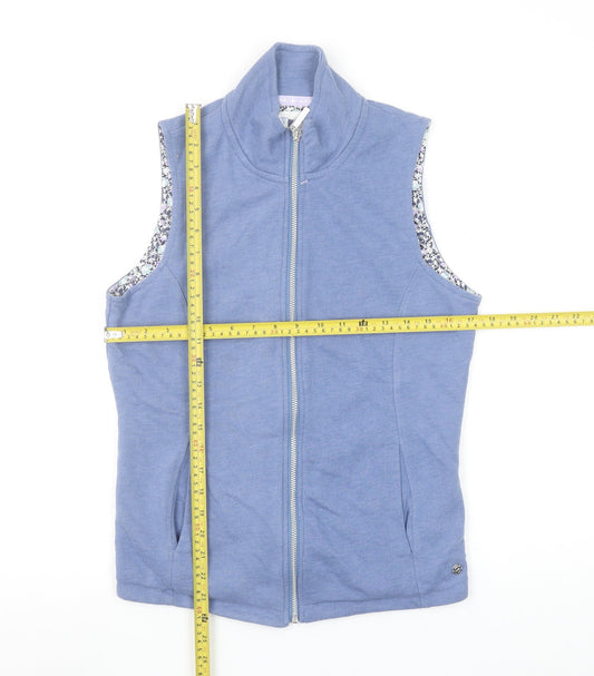 Womens UK Size 12 Maine New England Blue Vest Sweatshirt