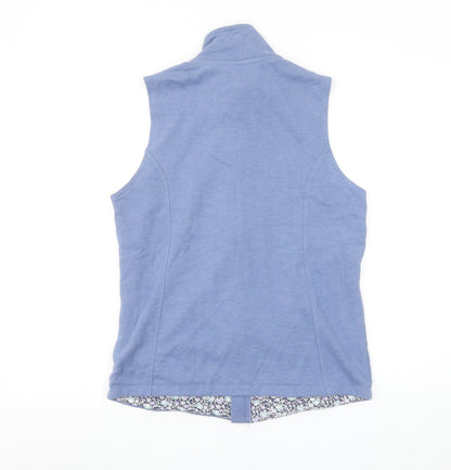 Womens UK Size 12 Maine New England Blue Vest Sweatshirt