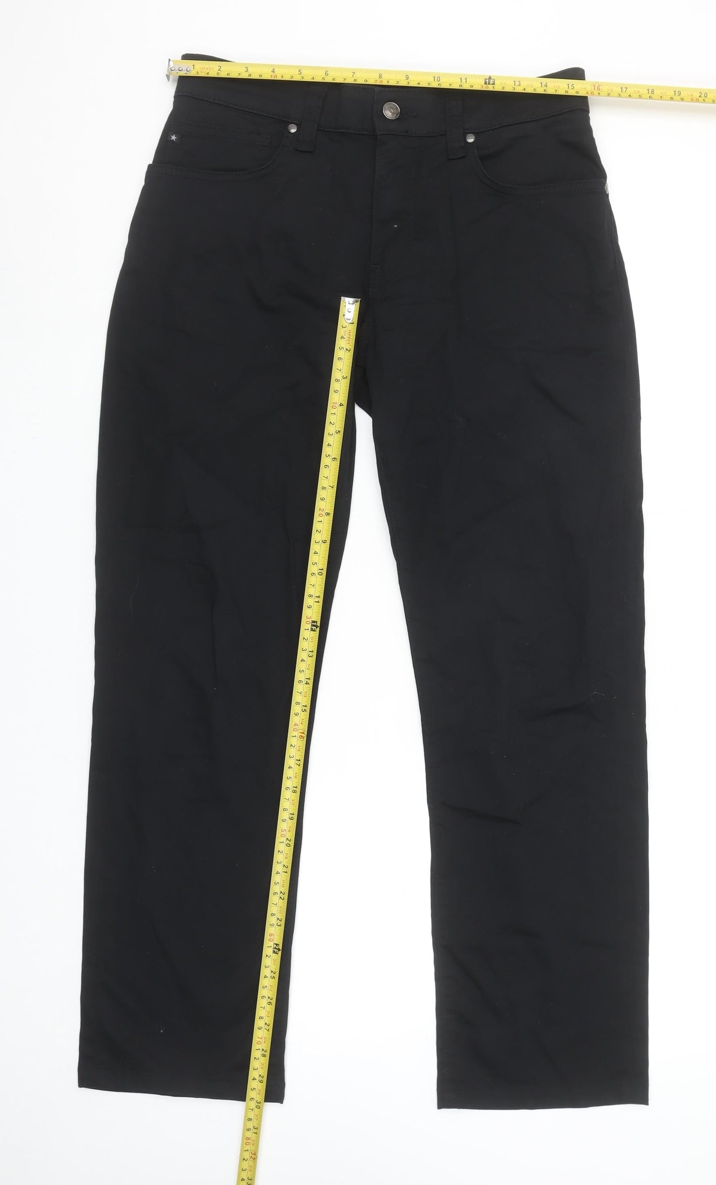 Big Star Men’s Black Slim Fit Cotton Stretch Chinos Size 31x32