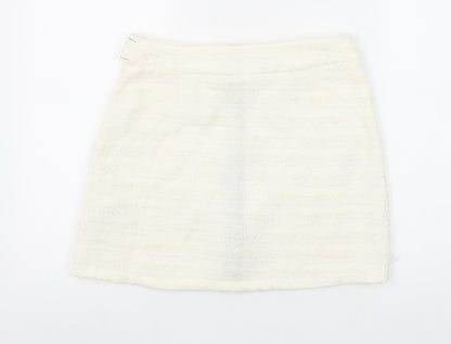 Womens UK Size 12 Zara Straight & Pencil Tweed Skirt