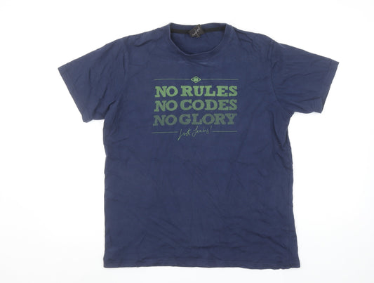 Mens UK Size S Nograd Blue  T-Shirt