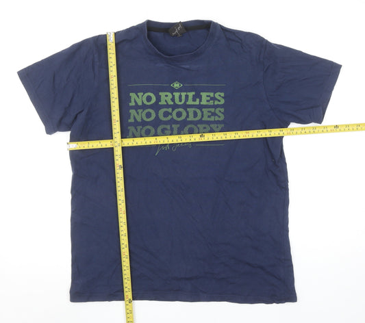 Mens UK Size S Nograd Blue  T-Shirt