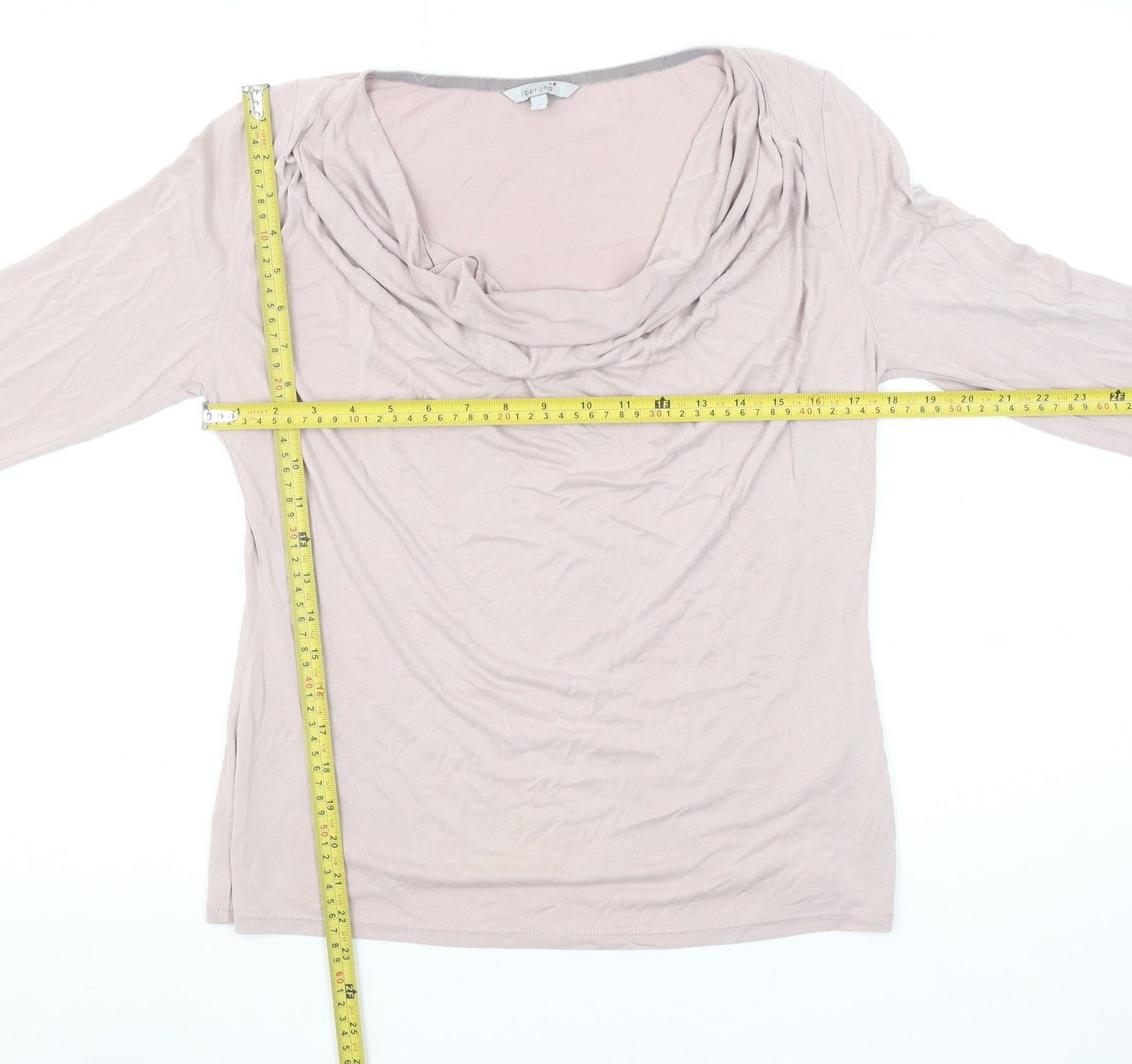 Womens UK Size 12 Marks and Spencer Beige Basic Blouse