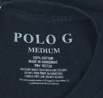 Mens UK Size M Polo G Black  T-Shirt