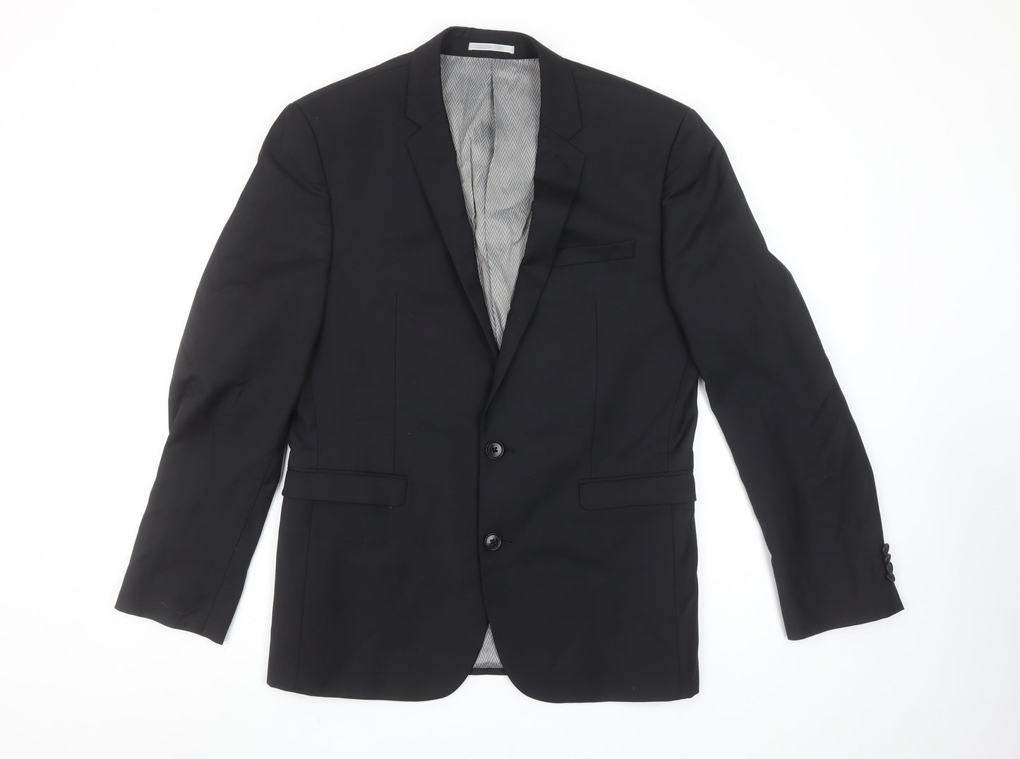 Mens UK Size 38 S NEXT Regular Black Suit Jacket
