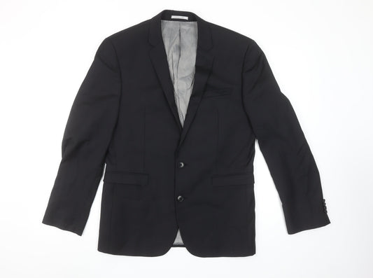 Mens UK Size 38 S NEXT Regular Black Suit Jacket