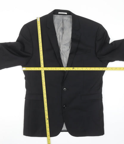 Mens UK Size 38 S NEXT Regular Black Suit Jacket