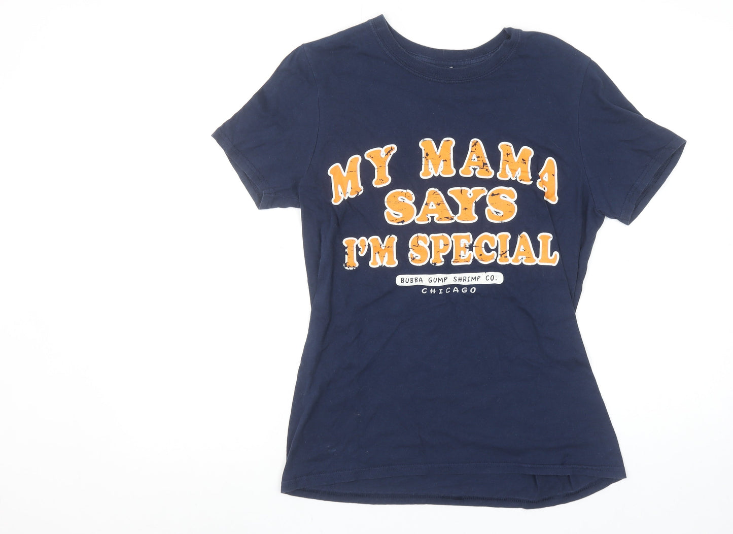 Womens UK Size S Bubba Gump Shrimp Co. Blue Basic T-Shirt