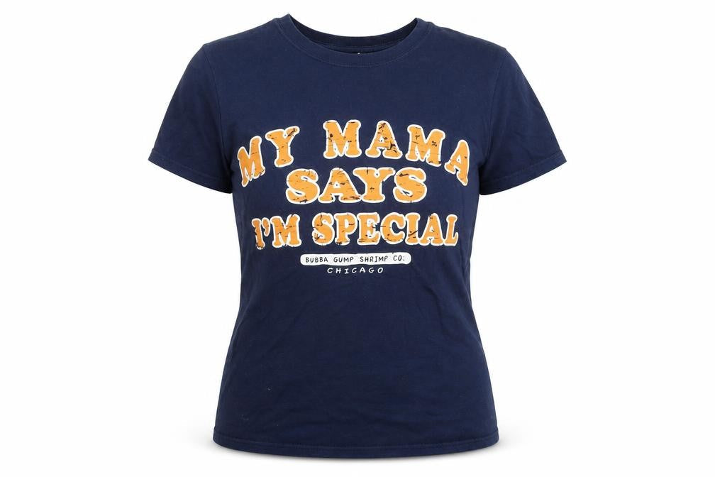 Womens UK Size S Bubba Gump Shrimp Co. Blue Basic T-Shirt